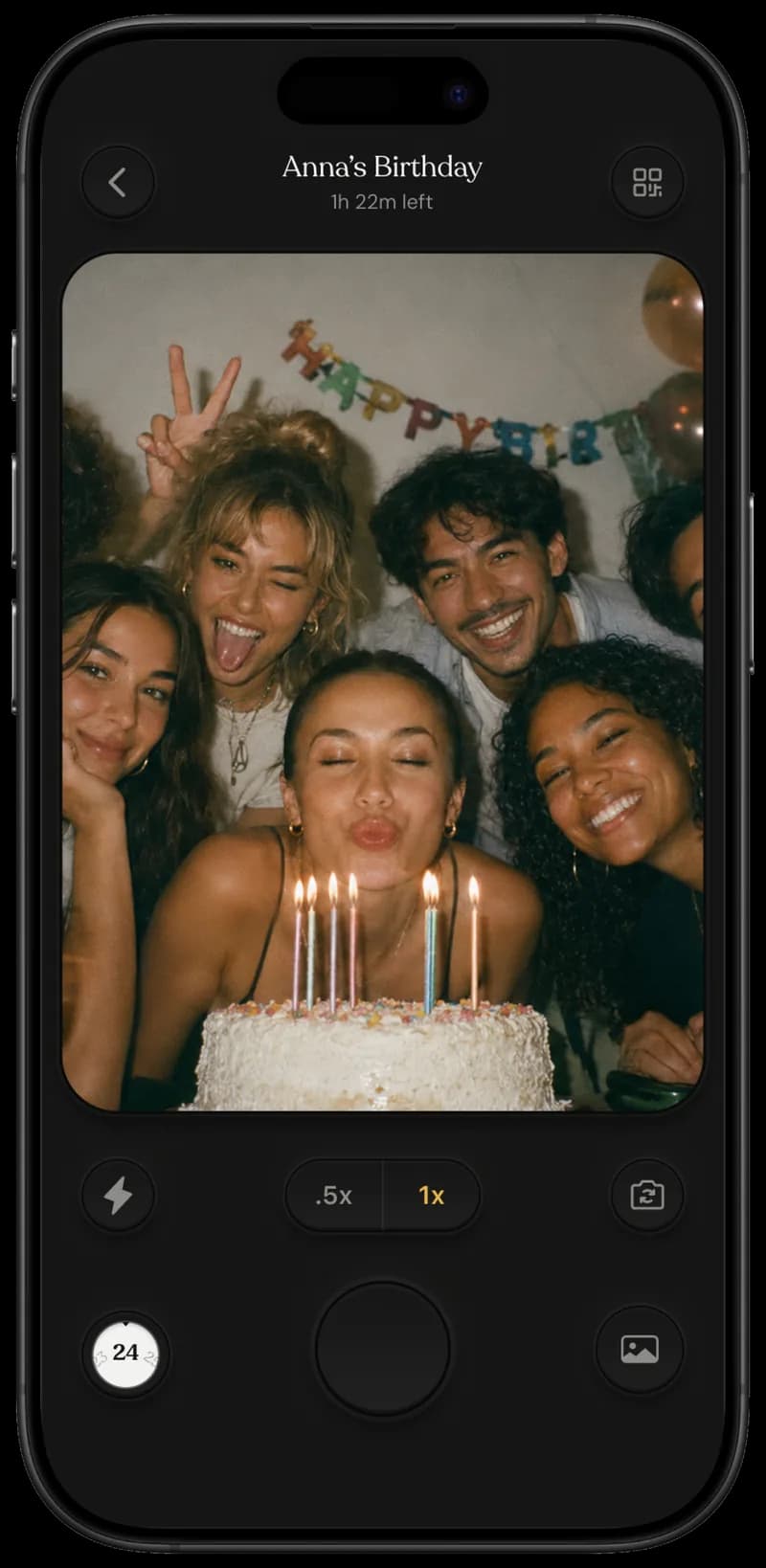 Keeps Capture Moments screen